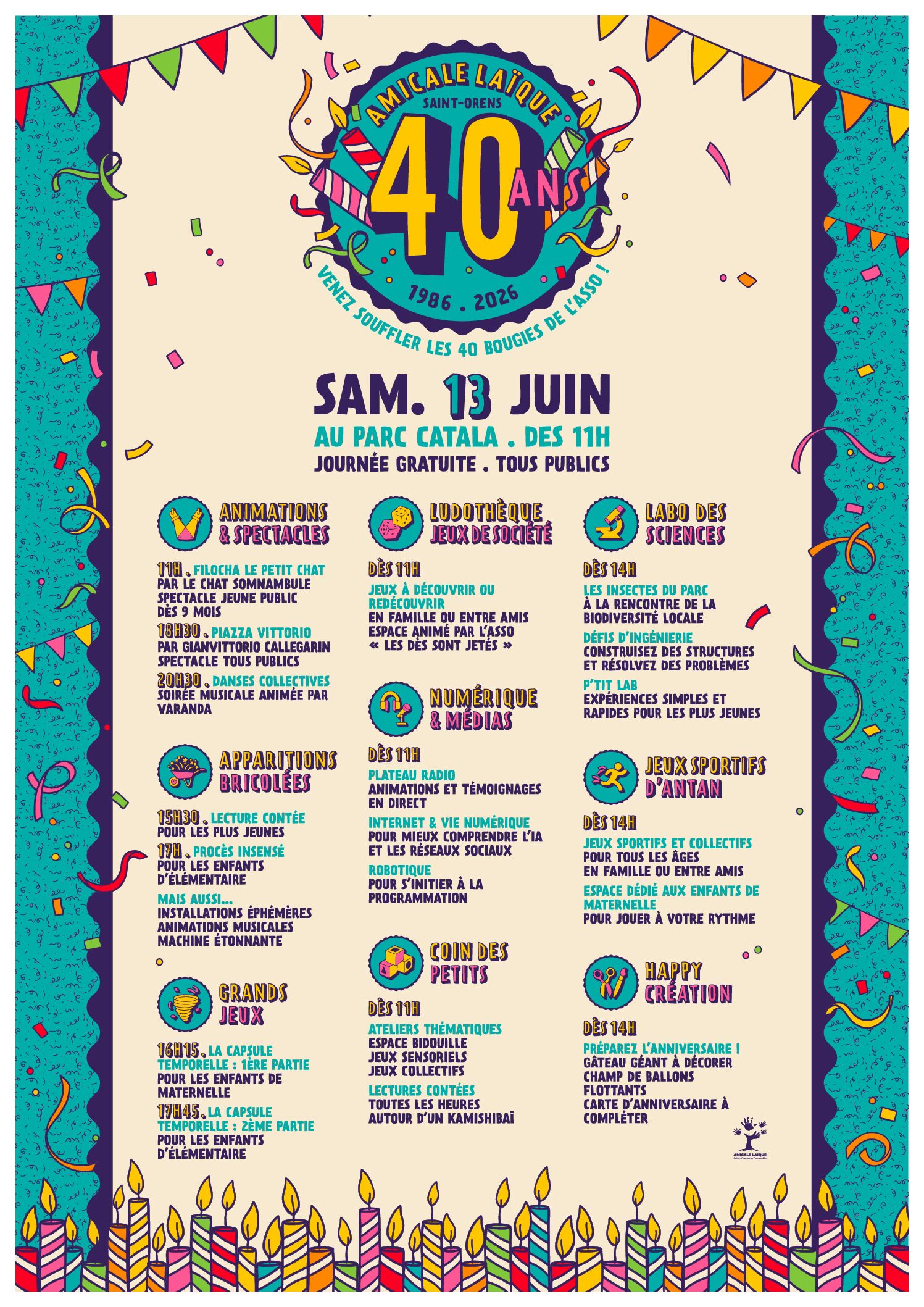 FESTIVAL 40 ANS AMICALE - PROGRAMME A3