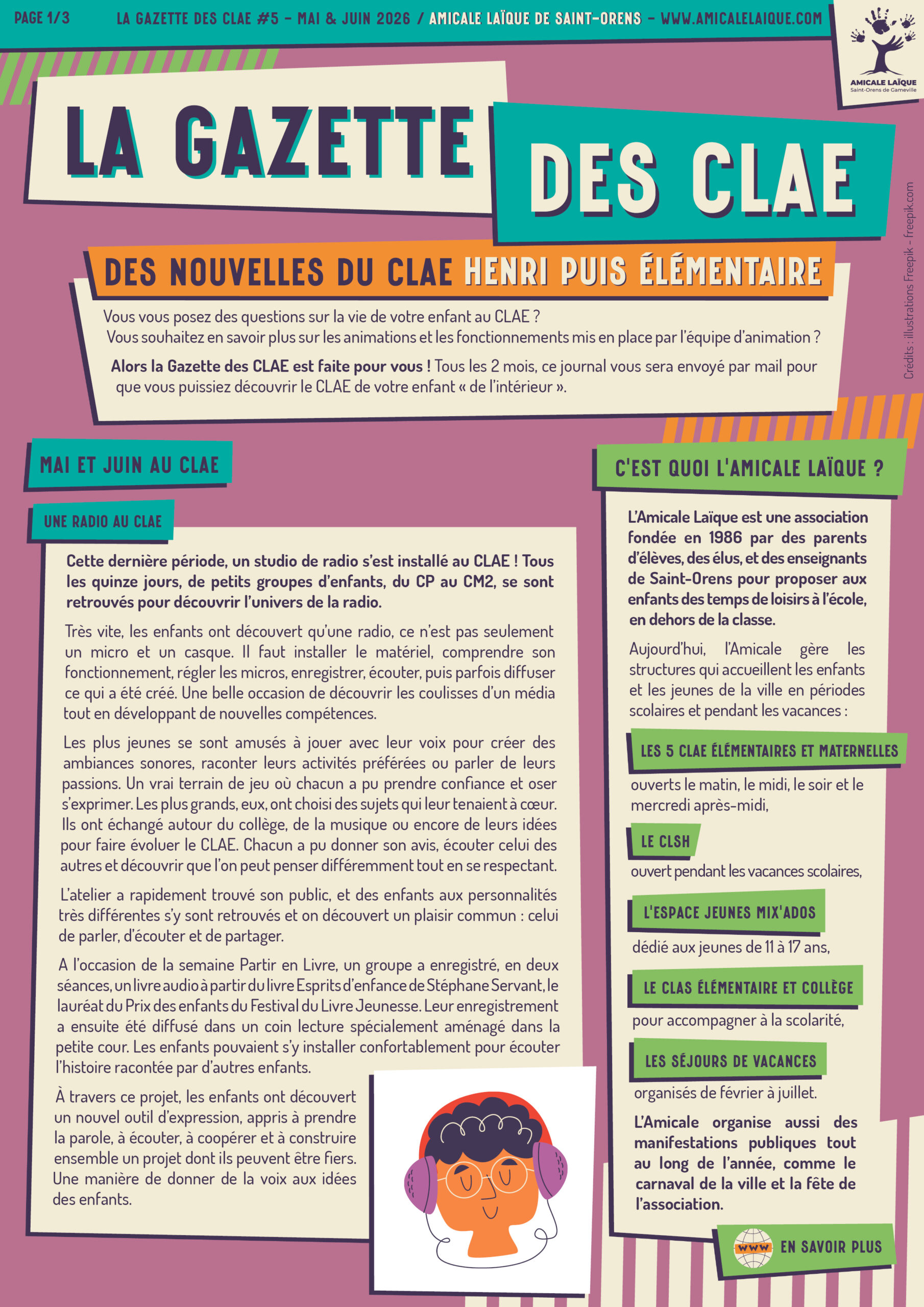 GAZETTE CLAE - HENRI PUIS ELEM - MAI JUIN 26