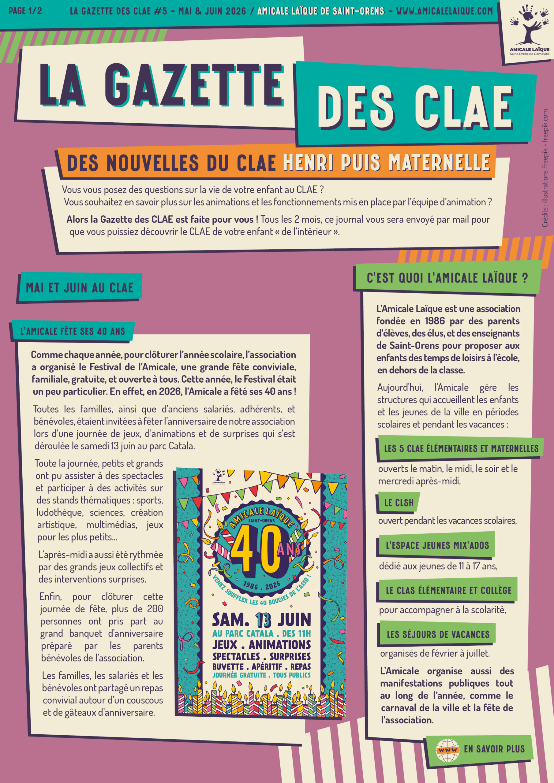 GAZETTE CLAE - HENRI PUIS MATER - MAI JUIN 26
