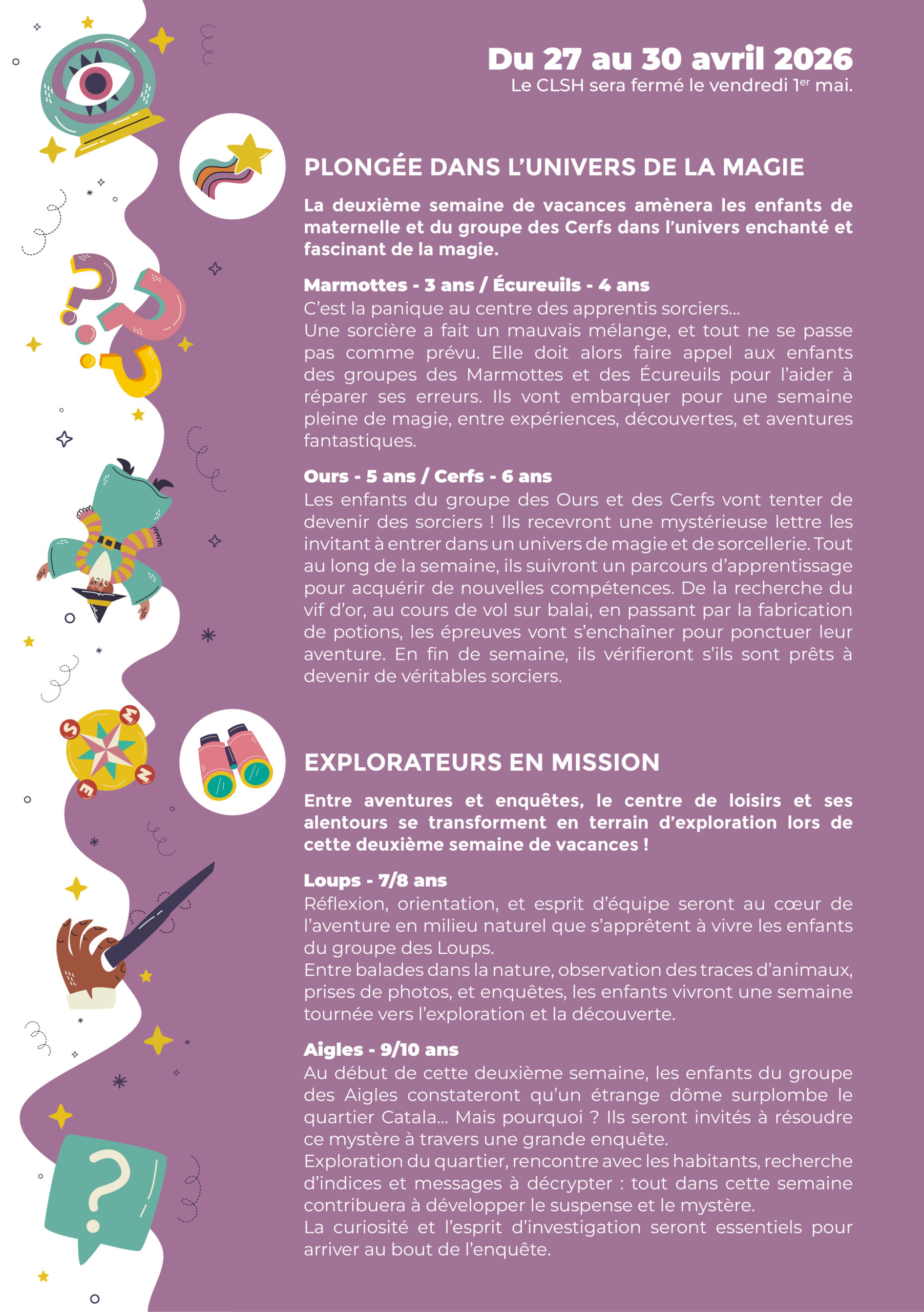 PLAQUETTE CLSH PRINTEMPS 20263