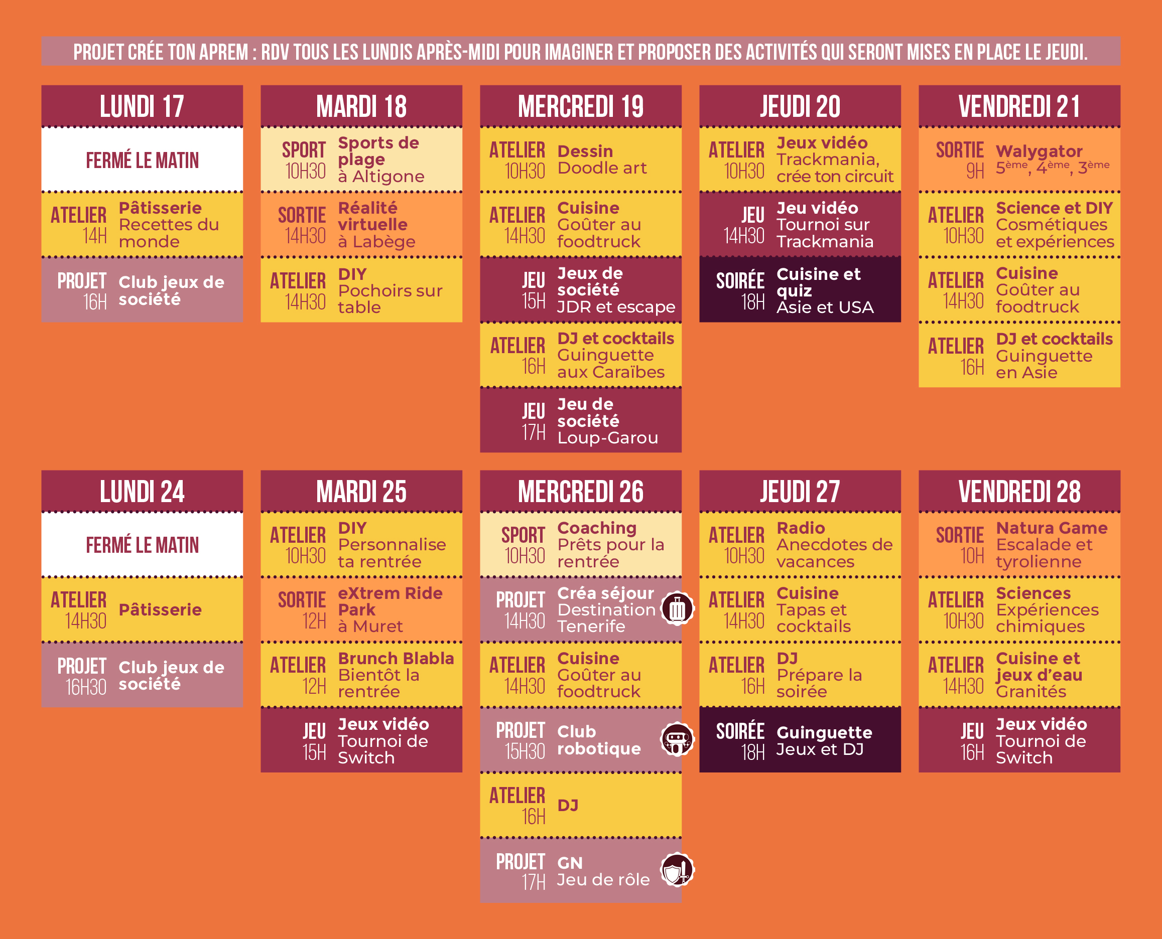 PROGRAMME SEUL