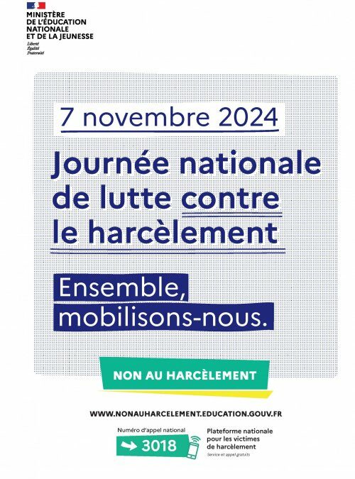 Journée nationale de lutte contre le harcèlement