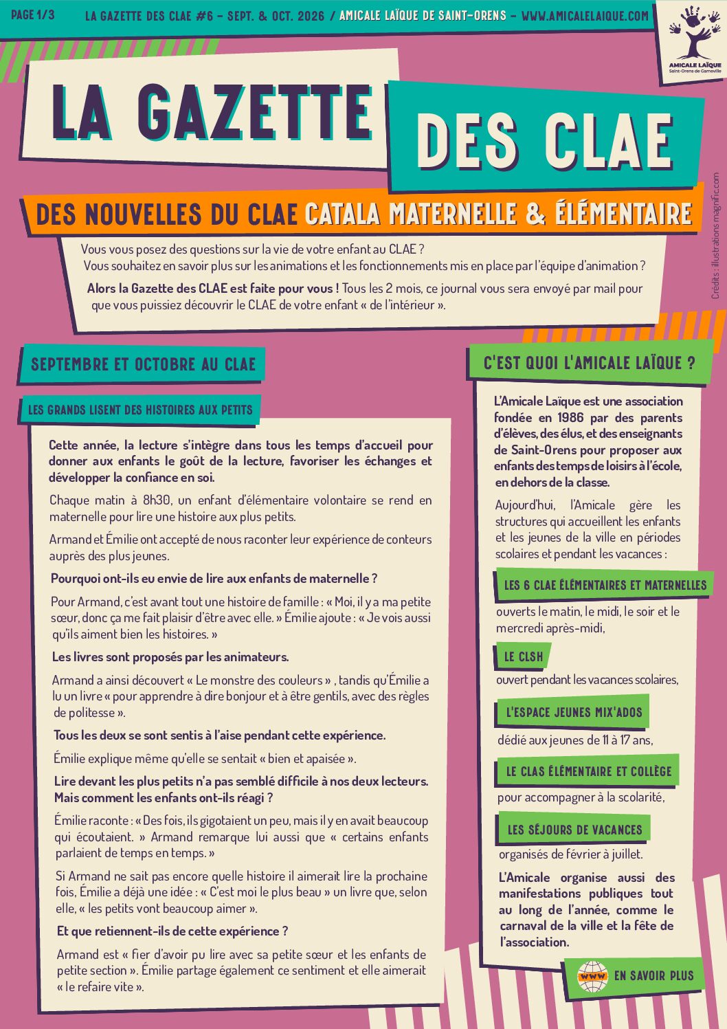 GAZETTE CLAE - CATALA - SEPT OCT 26